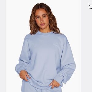 SET Active matching sweat shorts (L) and sweatshirt (M) - Blue